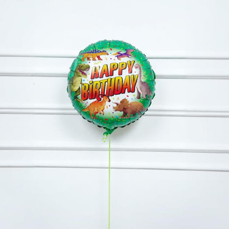 Dinosaur Theme Happy Birthday Helium Foil Balloon-A1820 - Image 3