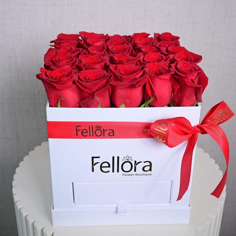 Red Roses And Ferrero Rocher White Luxury Combo Box-C27 - Image 5