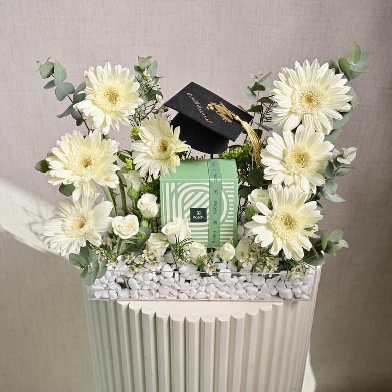 Graduation Flowers And Patchi Chocolates Luxury Combo-C54 - Image 5