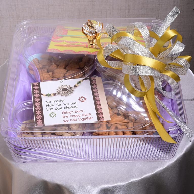 Rakhi Raksha Bandhan Celebration Gift Basket-C64 - Image 2
