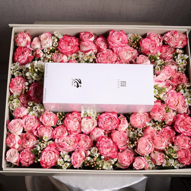 Marj Perfume and Sunset Roses Gift Box-C70 - Image 1