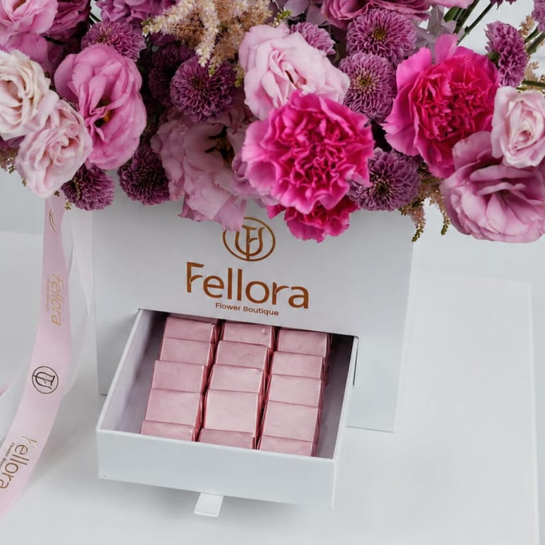 It s A Girl Flowers Chocolates And Helium Balloon Combo-C100 - Image 5
