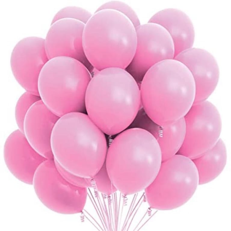 25 Pink Latex Helium Balloons Bouquet-A247 - Image 1