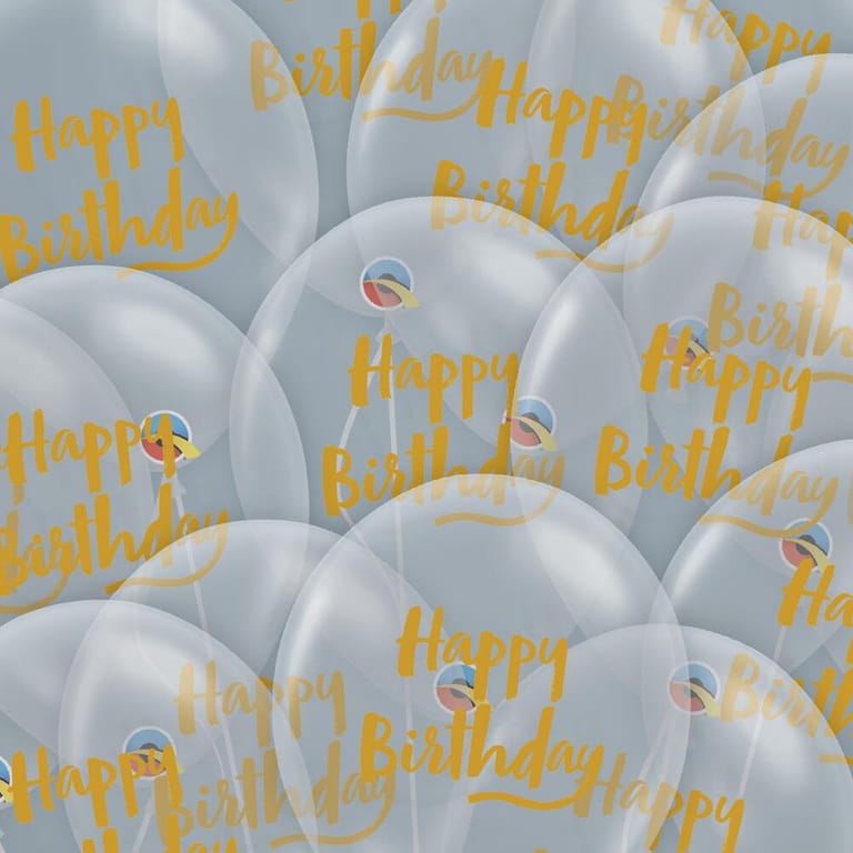 15 Happy Birthday Printed Helium Latex Balloons-A462 - Image 3