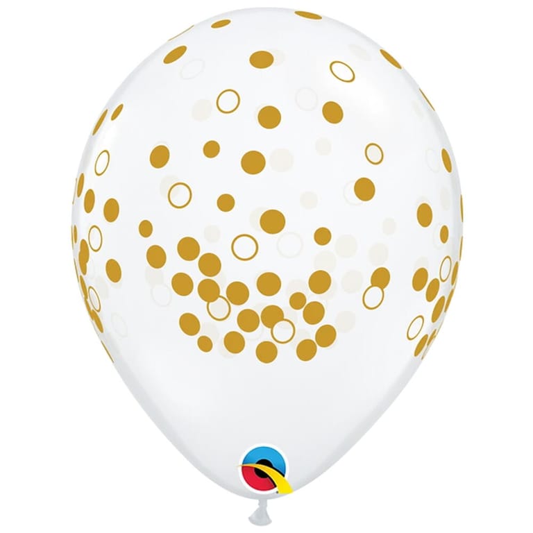 Happy Birthday Gold Confetti Helium Balloon Set-A676 - Image 2
