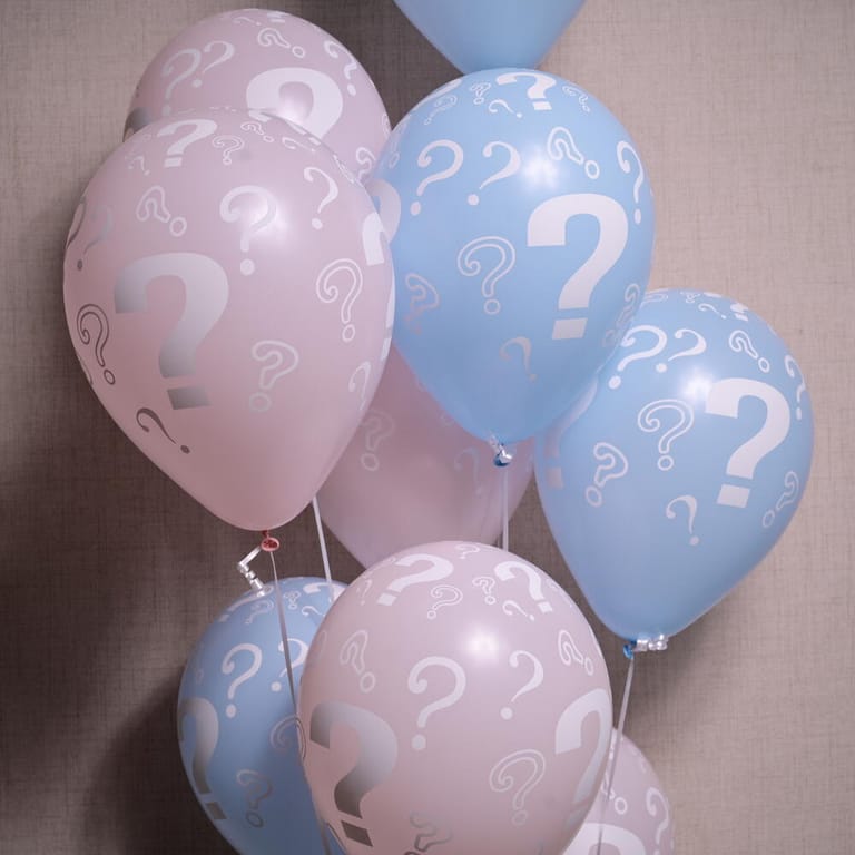 10 Pink And Blue Gender Reveal Helium Latex Balloons-A1164 - Image 2