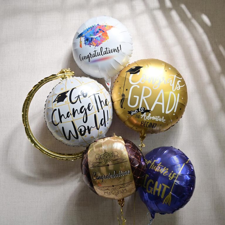 5 Graduation Congratulations Helium Foil Balloons-A1257 - Image 2