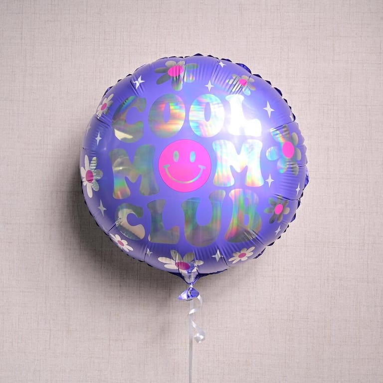 Cool Mom Club Purple Helium Foil Balloon-A1343 - Image 3