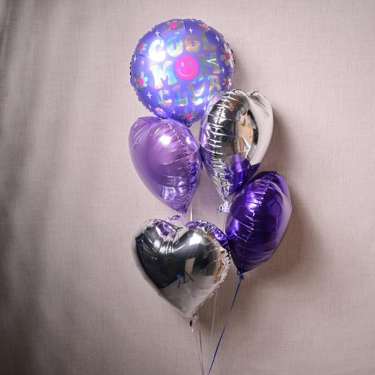 Cool Mom Club Balloon Bouquet With Mixed Heart Balloons-A1357 - Image 3