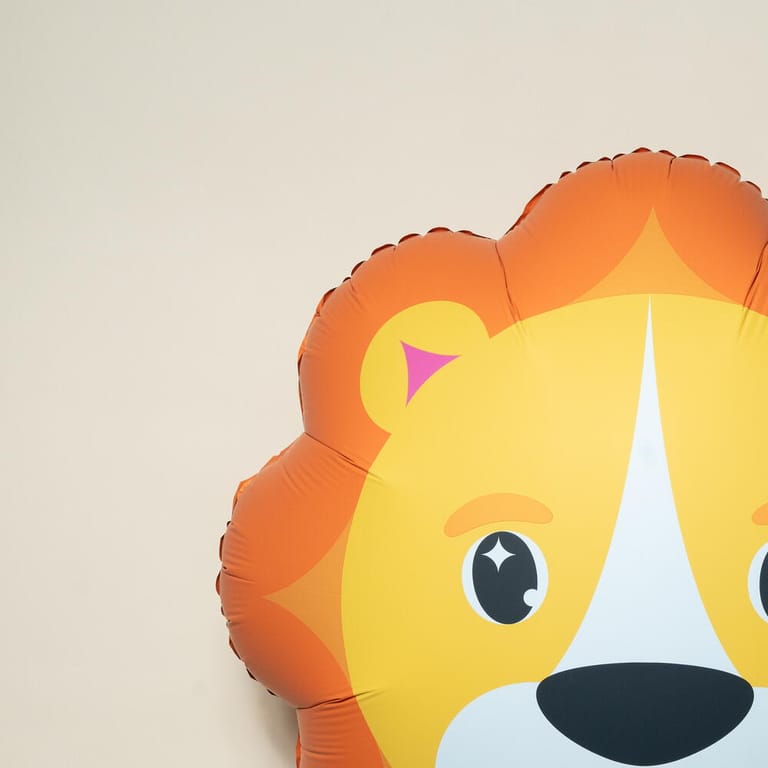 Cute Lion Shaped Foil Helium Balloon-A1438 - Image 2