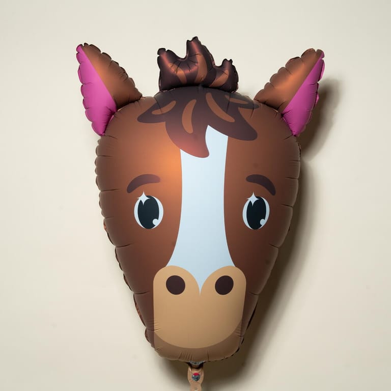 Cute Horse Shaped Foil Helium Balloon-A1439 - Image 1