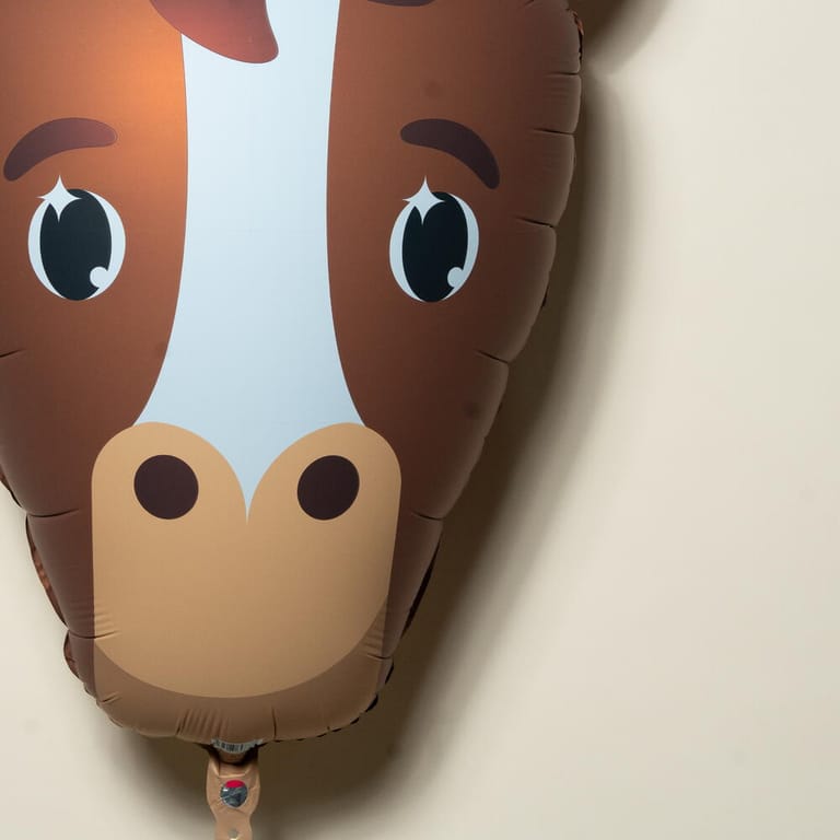 Cute Horse Shaped Foil Helium Balloon-A1439 - Image 4