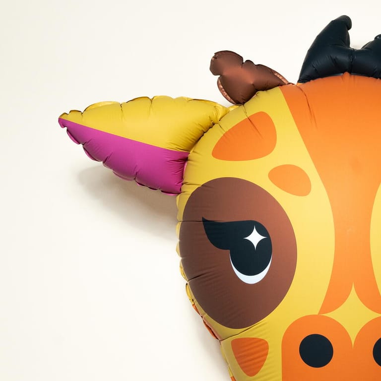 Cute Giraffe Face Helium Foil Balloon-A1444 - Image 3