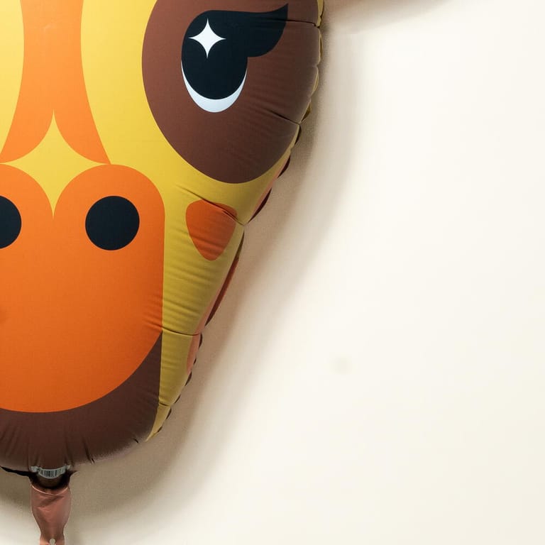 Cute Giraffe Face Helium Foil Balloon-A1444 - Image 4