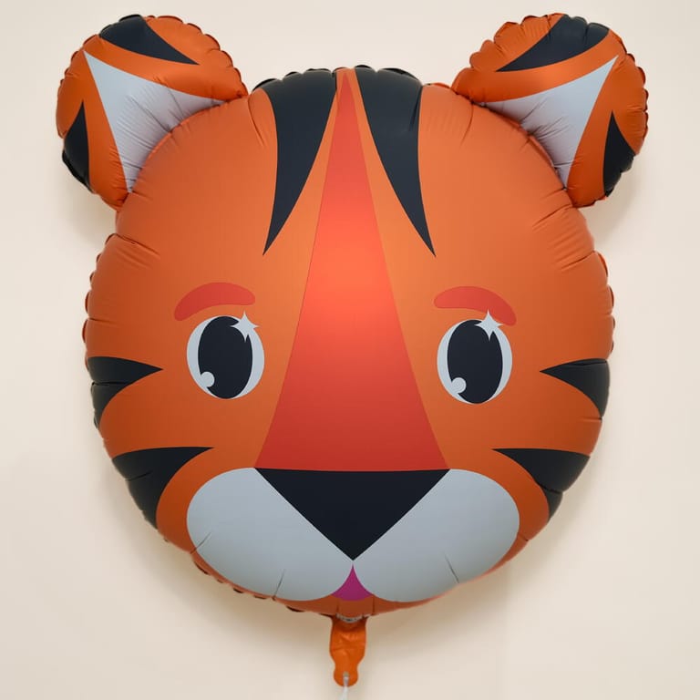 Cute Tiger Face Helium Foil Balloon-A1445 - Image 2