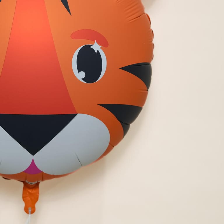 Cute Tiger Face Helium Foil Balloon-A1445 - Image 4
