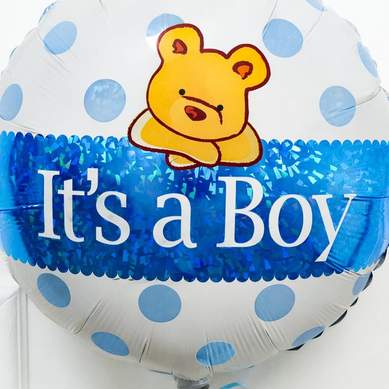 18 Inch It s A Boy Teddy Bear Helium Foil Balloon-A1629 - Image 2