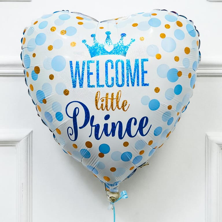 18 Inch Welcome Little Prince Helium Foil Balloon-A1630 - Image 1