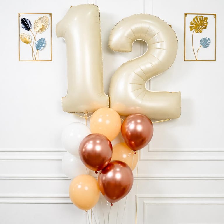 Custom Any Two Numbers And Latex Helium Balloon Set (10ā99)-A1655 - Image 1