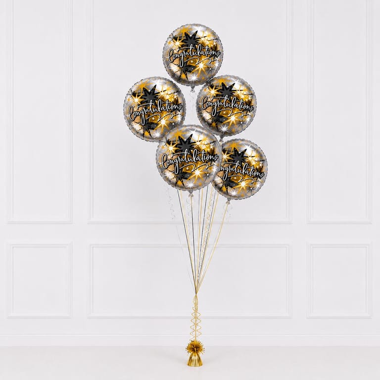 Congratulations Helium Foil Balloon Bouquet-A1698 - Image 6