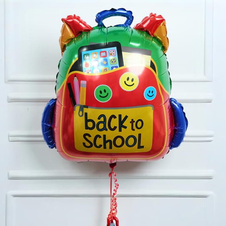 Back To School Backpack Helium Foil Balloon-A1828 - Image 3