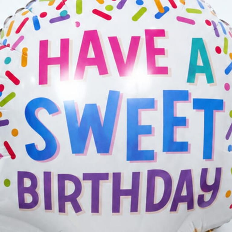 Ice Cream Cone Have A Sweet Birthday Helium Foil Balloon-A1830 - Image 2