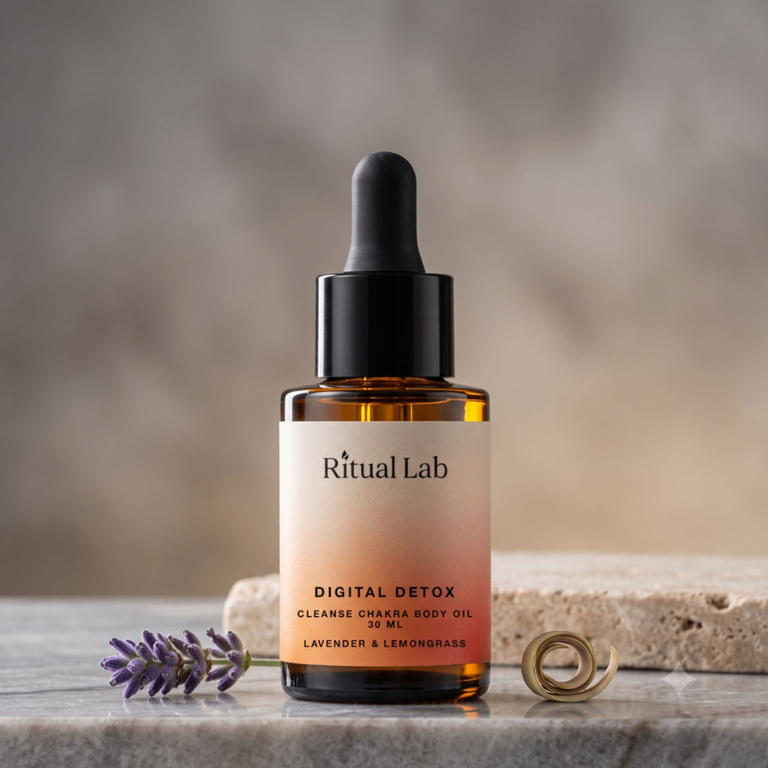 Digital detox | Lavender & Lemongrass—Cleanse Chakra Body Oil - Image 2