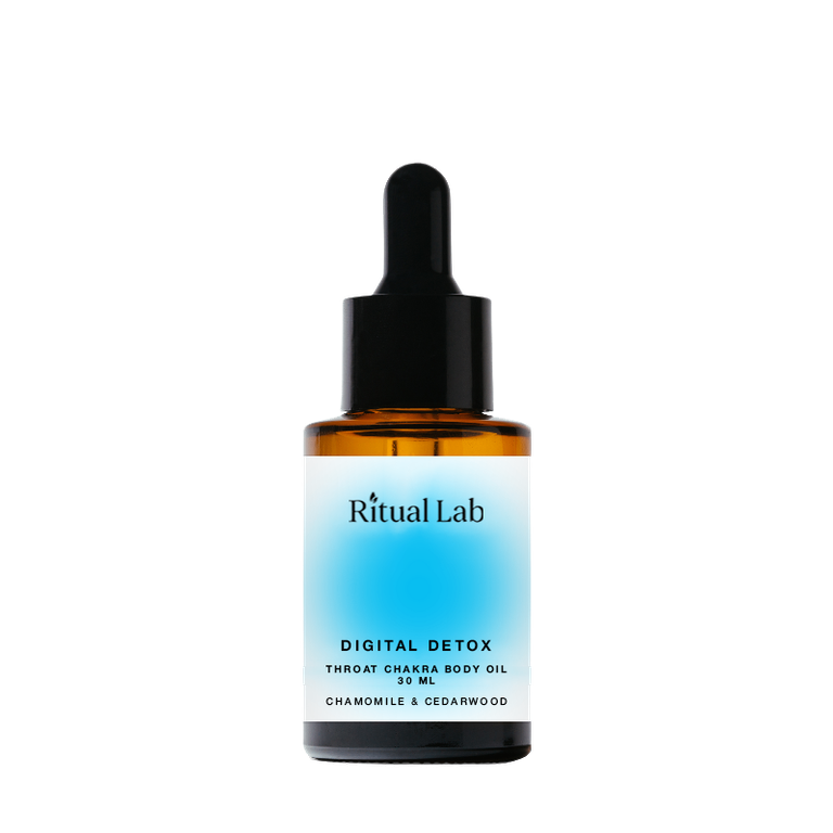 Digital detox | Chamomile & Cedarwood — Throat Chakra Body Oil
