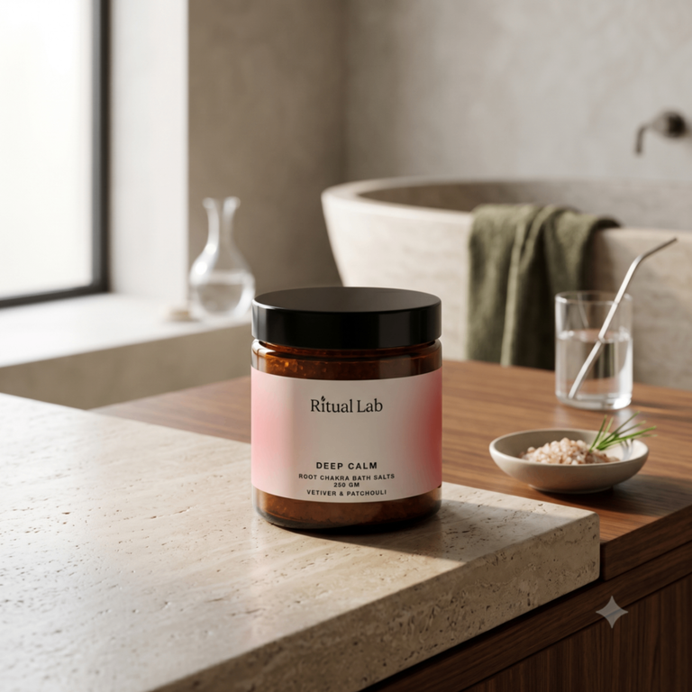 Deep calm | Vetiver & Patchouli — Root Chakra Bath Salts 250 g