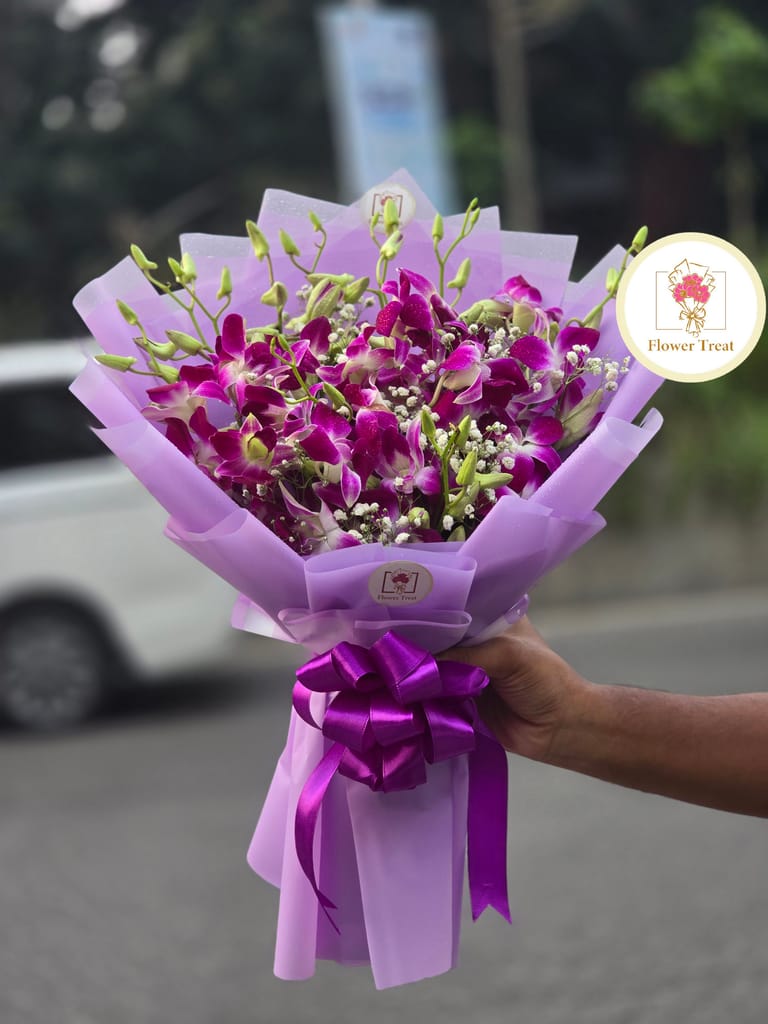 Premium Orchid Bouquet - Image 3