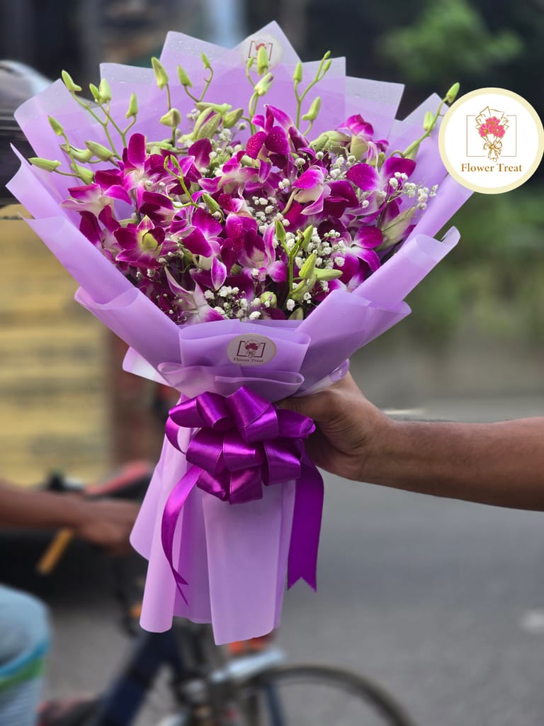 Premium Orchid Bouquet - Image 4