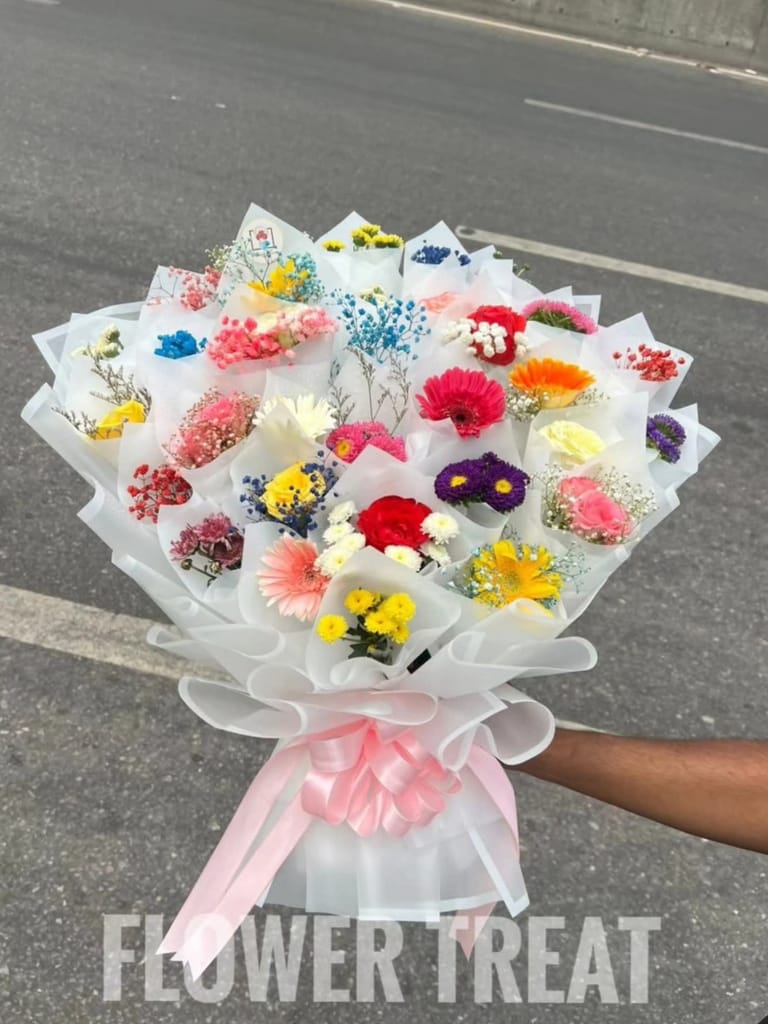 Premium Mixed Flower Bouquet - Image 3