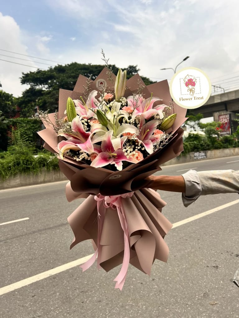 π€ Premium Big Lily Bouquet π - Image 2