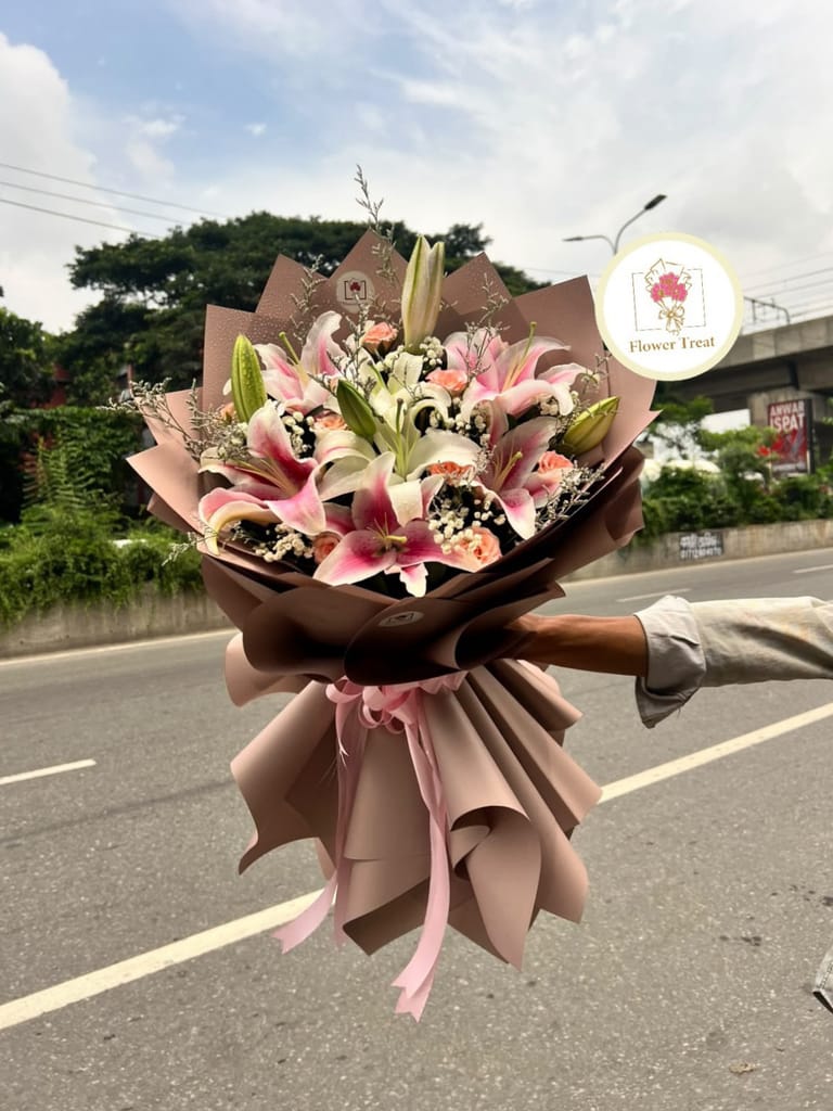 π€ Premium Big Lily Bouquet π - Image 3