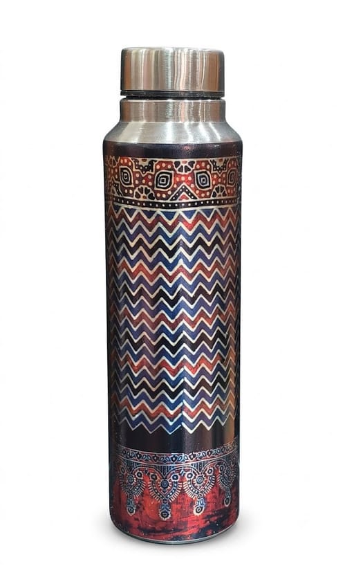 Ajrkh print steel bottle