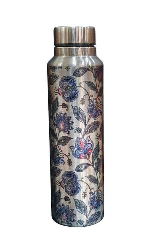 Floral printed stainless steel bottle