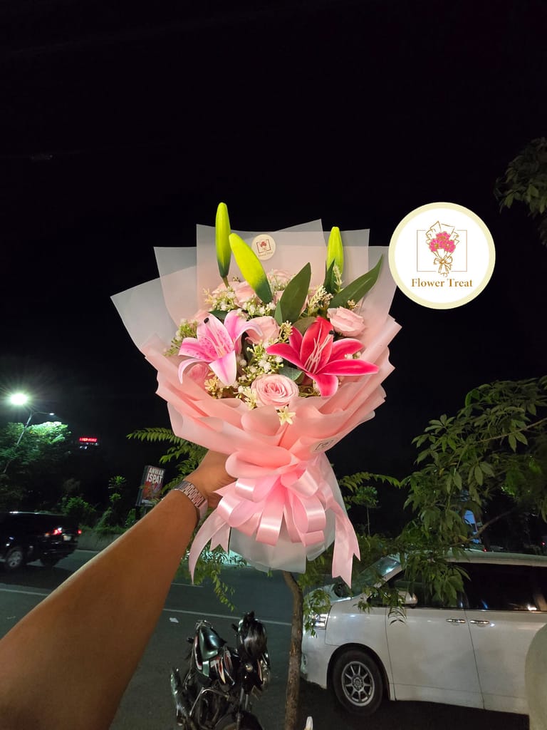 🌸 Premium Artificial Lily Bouquet 💐 - Image 2