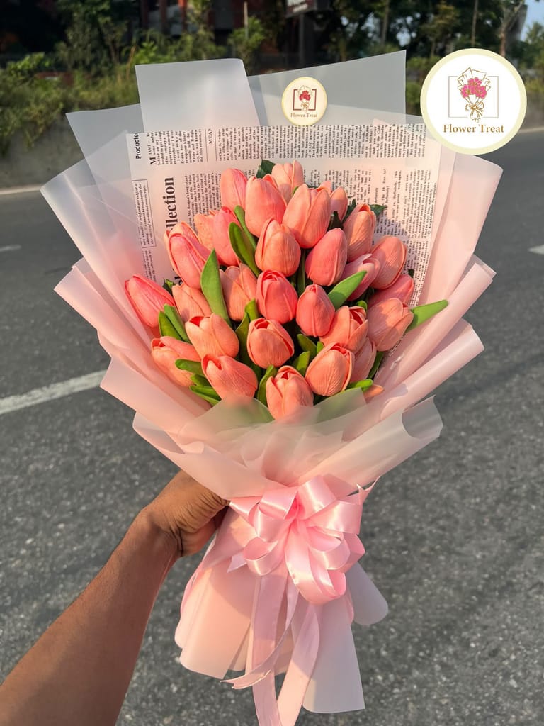 🌷 Premium Artificial Tulip Bouquet 💐 - Image 1