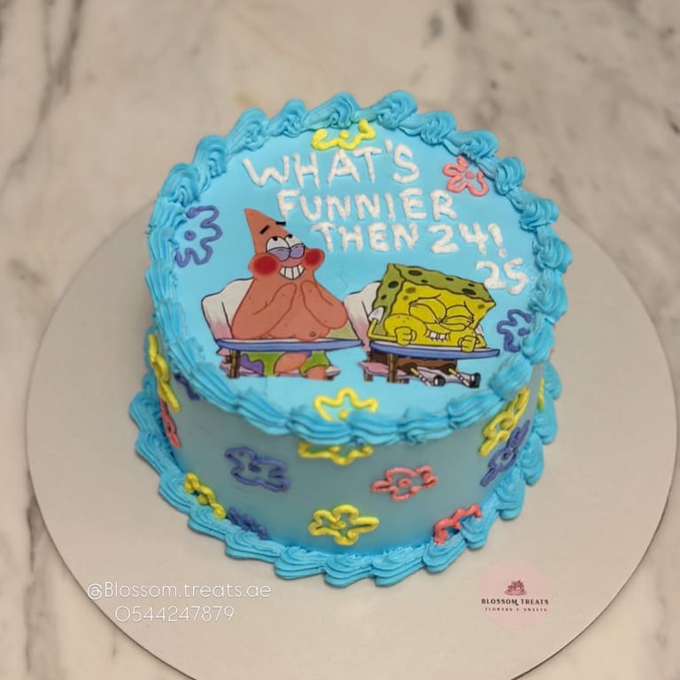 Under the Sea SpongeBob Cake 🩵💛🩷 - Image 2