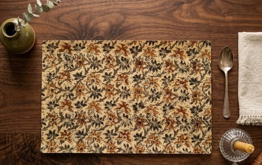 Green Laminated Place Mats ( Set of 4 )