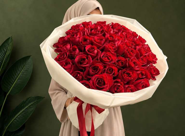 Eternal Love Luxury Red Rose Bouquet - Image 1