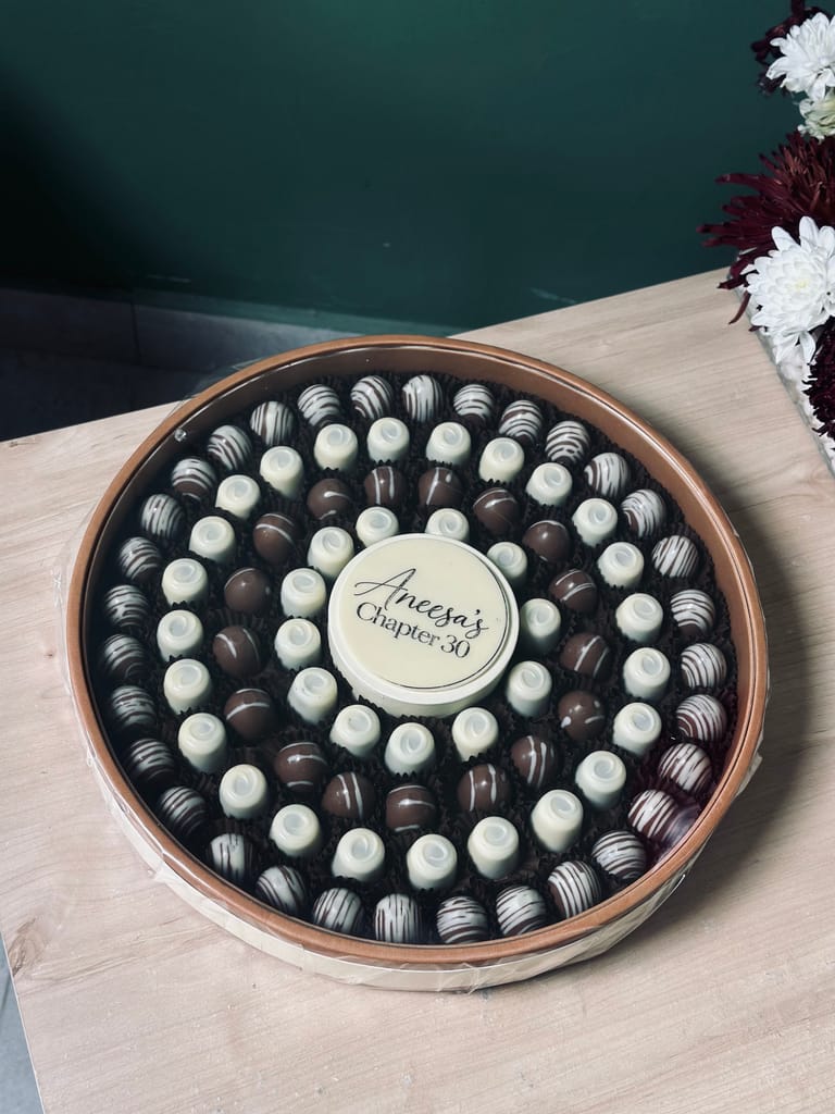 Custom Name Luxury Belgian Chocolate Box - Image 1