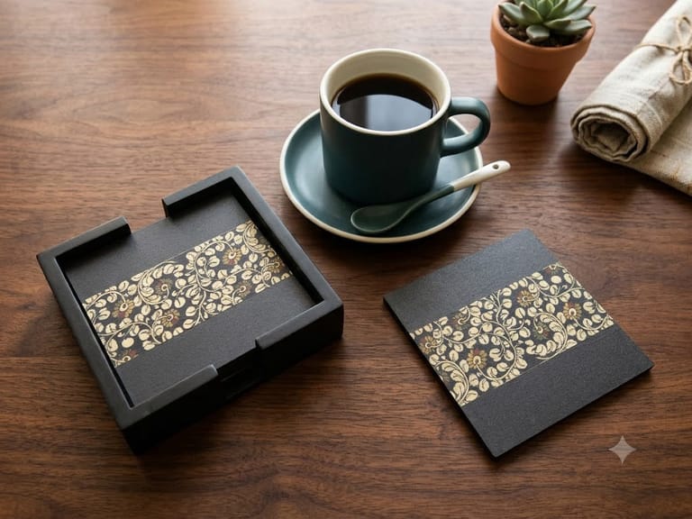 Black Tea Coaster ( Set Of 6 ) - Image 1