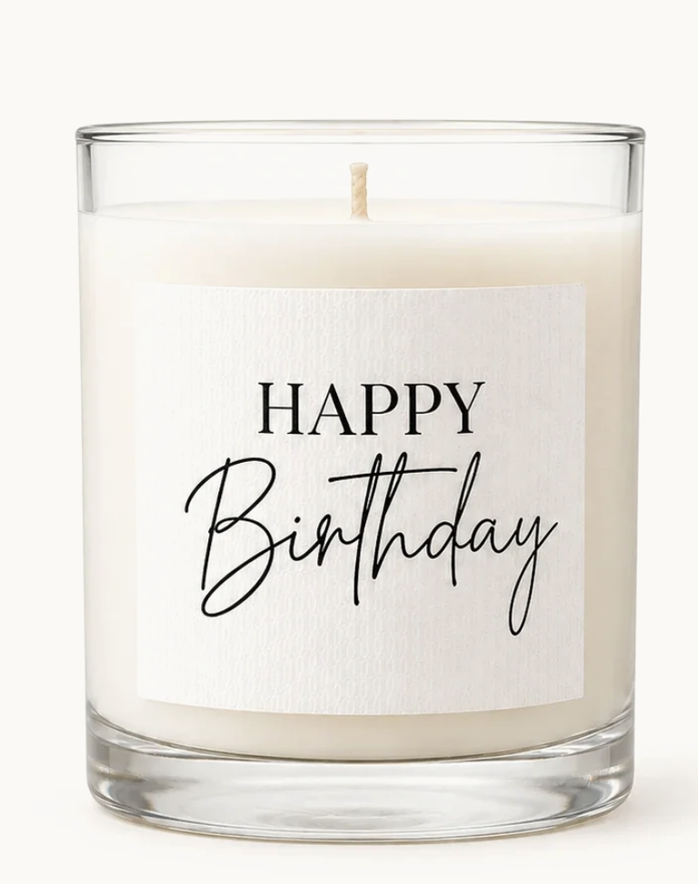 “Happy Birthday” Scented Soy Wax Candle - Image 1