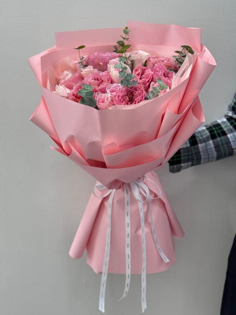 Sweet Pink Rose & Carnation - Image 1