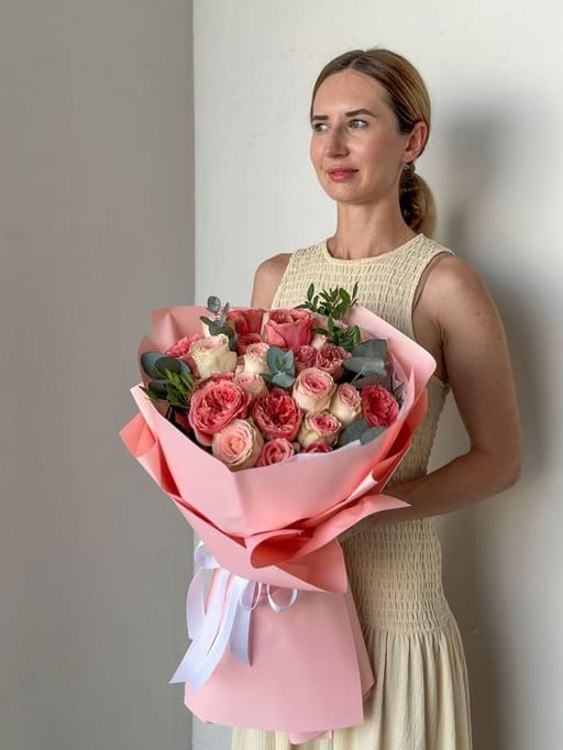 Premium Pink Rose Bouquet
