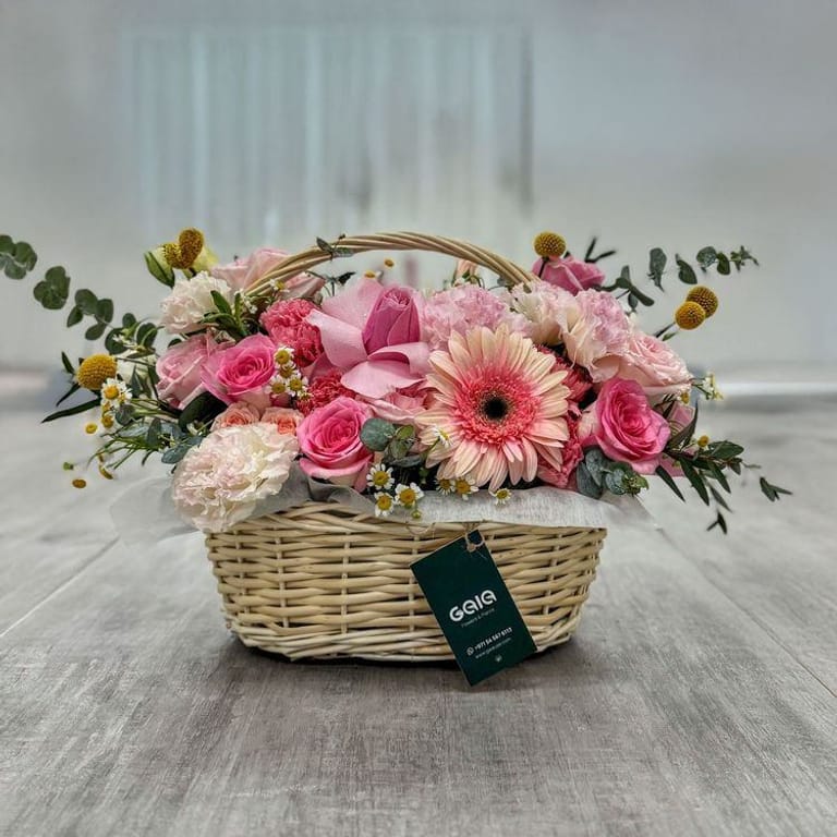 Mom's Blossom Basket - Image 1