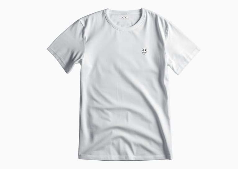 Summer Tees with Anonymous Logo White (Regular Fit) - Image 1