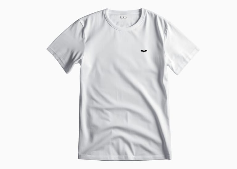 Summer Tees with Batman Logo White (Regular Fit)