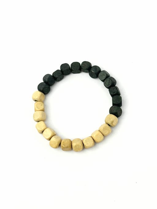 HalfnHalf wooden beads bracelet